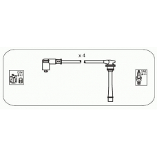 JP182 JANMOR Комплект проводов зажигания