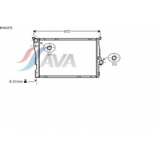 BWA2278 AVA Радиатор, охлаждение двигателя