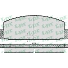 05P336 LPR Комплект тормозных колодок, дисковый тормоз