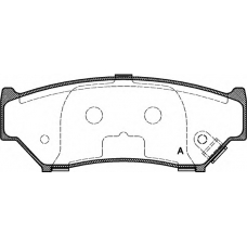 BPA0389.12 OPEN PARTS Комплект тормозных колодок, дисковый тормоз