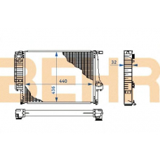 2109065 BEHR Radiator