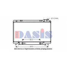 210199N AKS DASIS Радиатор, охлаждение двигателя