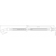 4390 REMKAFLEX Тормозной шланг