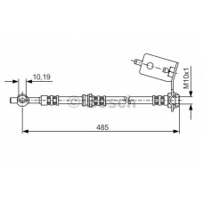 1 987 481 050 BOSCH Тормозной шланг