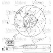 696206 VALEO Вентилятор, охлаждение двигателя