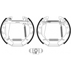 8DB 355 022-701 HELLA Комплект тормозных колодок