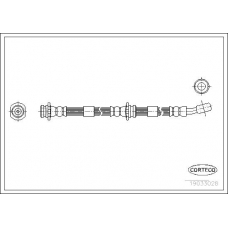 19033028 CORTECO Тормозной шланг