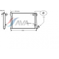 CNA2101 AVA Радиатор, охлаждение двигателя