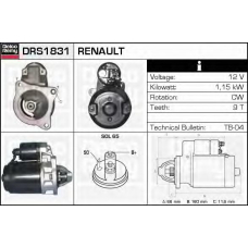 DRS1831 DELCO REMY Стартер