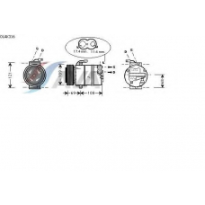 OLAK316 AVA Компрессор, кондиционер