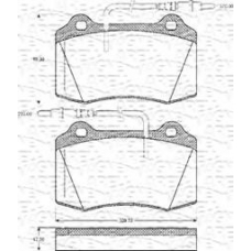 363702161088 MAGNETI MARELLI Комплект тормозных колодок, дисковый тормоз