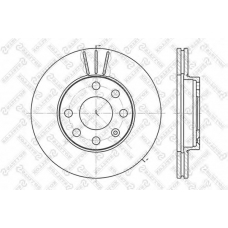 6020-3608V-SX STELLOX Тормозной диск