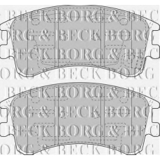BBP1815 BORG & BECK Комплект тормозных колодок, дисковый тормоз