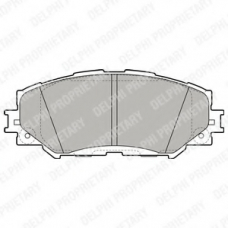 LP2002 DELPHI Комплект тормозных колодок, дисковый тормоз