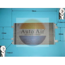 16-1371A AUTO AIR GLOUCESTER Конденсатор, кондиционер