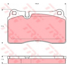 GDB1743 TRW Комплект тормозных колодок, дисковый тормоз