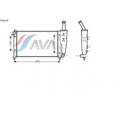 FTA2218 AVA Радиатор, охлаждение двигателя