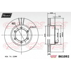 861092.6060 MAXTECH Тормозной диск