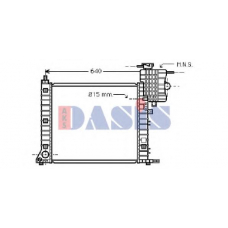 121070N AKS DASIS Радиатор, охлаждение двигателя