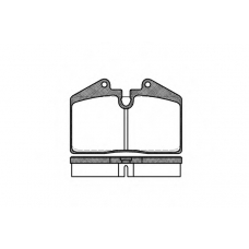 0140.10 REMSA Комплект тормозных колодок, дисковый тормоз