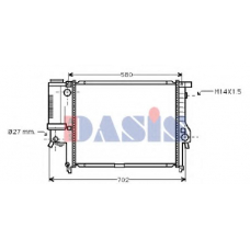 051020N AKS DASIS Радиатор, охлаждение двигателя