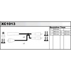 XC1013 QUINTON HAZELL Комплект проводов зажигания