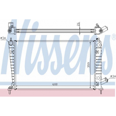 68000A NISSENS Радиатор, охлаждение двигателя