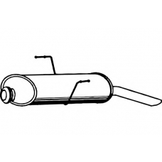 P4875 FENNO Глушитель выхлопных газов конечный