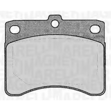 363916060815 MAGNETI MARELLI Комплект тормозных колодок, дисковый тормоз