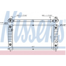 60915 NISSENS Радиатор, охлаждение двигателя