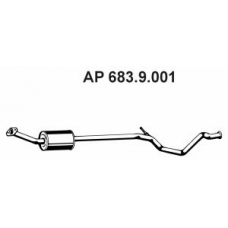 683.9.001 EBERSPACHER Средний глушитель выхлопных газов
