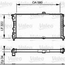 730980 VALEO Радиатор, охлаждение двигателя