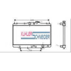 0100201 KUHLER SCHNEIDER Радиатор, охлаждение двигател