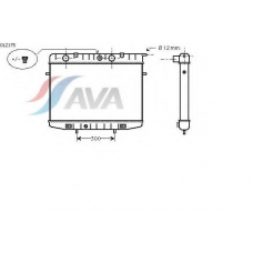 OL2175 AVA Радиатор, охлаждение двигателя