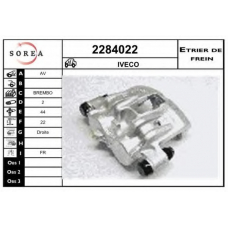 2284022 EAI Тормозной суппорт