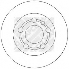 15675/2 MAPCO Тормозной диск