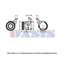 850563N AKS DASIS Компрессор, кондиционер