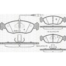 8110 28161 TRIDON Brake pads - front