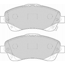 FD7109A NECTO Комплект тормозных колодок, дисковый тормоз