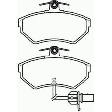 P 85 044 BREMBO Комплект тормозных колодок, дисковый тормоз