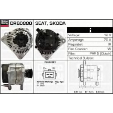 DRB0880 DELCO REMY Генератор