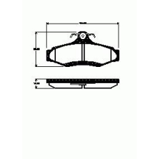 646.10 REMSA 646 10_=fo666181=657 010b-sx !колодки дисковые з.\daewoo leganza 2.0i/2.2i 16v/nubira 2.0i 16v 97-03