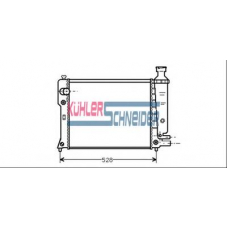 0712201 KUHLER SCHNEIDER Радиатор, охлаждение двигател