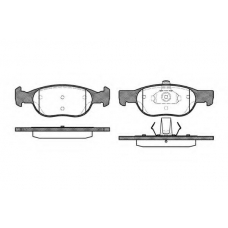 P4883.20 WOKING Комплект тормозных колодок, дисковый тормоз
