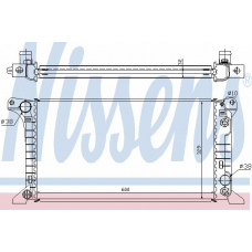 62366A NISSENS Радиатор, охлаждение двигателя