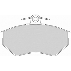 FD6489N NECTO Комплект тормозных колодок, дисковый тормоз