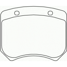 2005402 TEXTAR Комплект тормозных колодок, дисковый тормоз