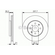 0 986 479 S26 BOSCH Тормозной диск