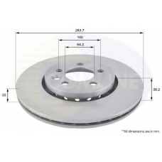 ADC1318V COMLINE Тормозной диск