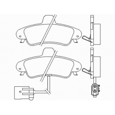 P 24 038 BREMBO Комплект тормозных колодок, дисковый тормоз